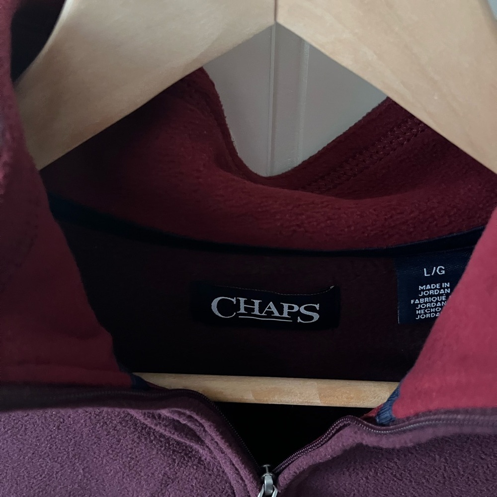 Chaps Zip Sweater - Picture 2 of 4
